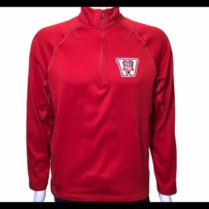 Red Champion Wisconsin Badgers Quarter ZIP